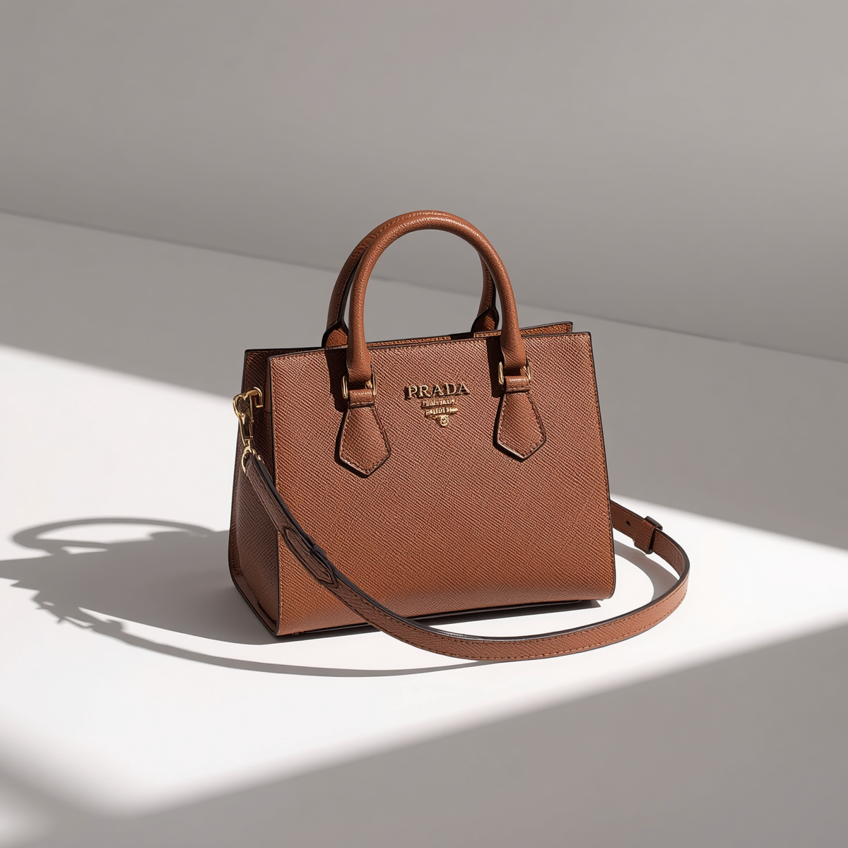 Prada Saffiano Verde handbag